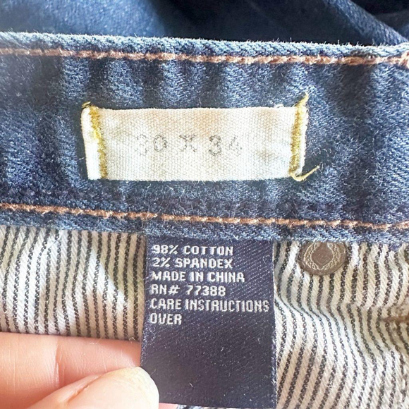 Madewell Rail Straight Jeans Size 30x34 Blue Stretch Denim Mid Rise Classic Fit - Picture 9 of 10